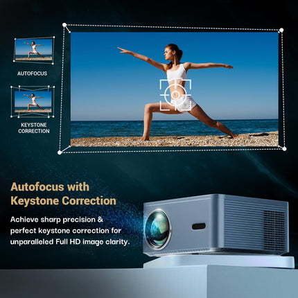 Lifelong Electronics PixelBeam Smart Projector | Android, 1080P Full HD Native & 4K Ultra HD Support | 7500 Lumens | for Room & Outdoors | All OTT Apps | WiFi/BT, Mirroring, USB, HDMI, Speakers