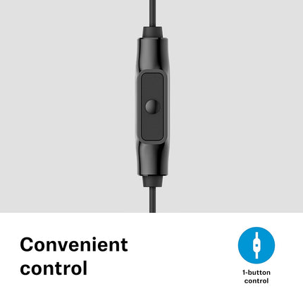 Sennheiser CX 80s Wired in Ear Earphones with in-Line Microphone, Superior Sound, One Button Smart Control, Lightweight Design, 3.5mm Jack, 3 Ear Tip Sizes, 2Y Warranty, ‎Voice Control, Black