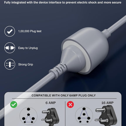 FEDUS 3m Long 18AWG Heavy Duty Male to Female 3 Pin Power Extension Cord for Heavy appliances Wire, 10amp Indoor Outdoor Power Cord Wire Extender Power Cable for appliances, Electronics & Power Tools