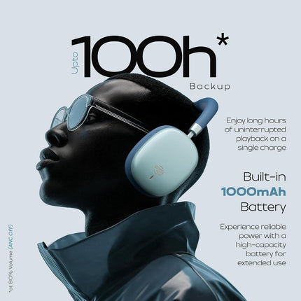 Zebronics Silencio 200T Wireless Headphones, Hybrid ANC 48dB, Upto 100Hrs Playback, 40mm Drivers, Dual Mic ENC, BT v6.0, Gaming Mode, Dual Pairing, Touch Controls, App Support, AUX