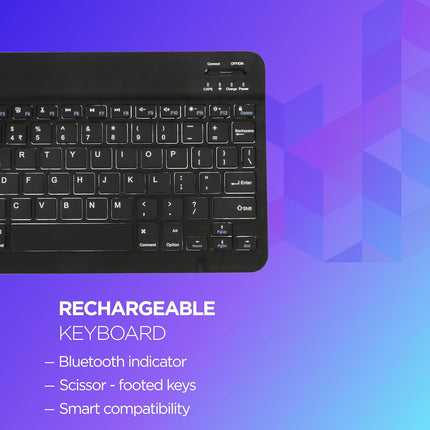 Acer Nano Pad Rechargeable Bluetooth Keyboard & Mouse Combo, 3 DPI Upto 1200 DPI, 78 Keys Anti Slip Back, Ultra Thin Design for Tablet, Laptop, Mobile, 10m Working Distance, Scissor Footed