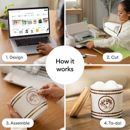 Cricut Explore 4 - Smart Cutting Machine (Seashell) | Digital Content Bundle - Includes Images in Design Space App
