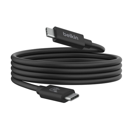 Belkin USB4 Cable, 240W Charging, 40Gbps, 1.2M (4ft) - Black - Unboxify