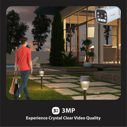 CP PLUS 3MP Outdoor Bullet CCTV Camera | 4G SIM-Based Wireless Security Camera | CTC Cyber Secure Tech | Human & Motion Detection | IR Night Vision 30M | SD Card Support | Two-Way Audio | EZ-R33T