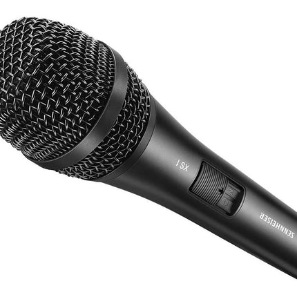 Sennheiser XS1 Dynamic Cardioid Vocal Microphone | Black | On/Off Switch | XLR Output | Includes Mic Clip & Protective Pouch | Ideal for Live Performances, Presentations & Rehearsals