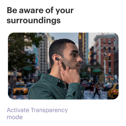 Noise Buds Pop Truly Wireless Earbuds with Environmental Cancellation & Quad Mic for Crisp Calling| Transparency Mode & in-Ear Detection, 30-Hour Playtime with Type C Charging (Gunmetal Grey)