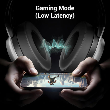 ZEBRONICS Envy 2, Wireless Over Ear Headphone, ENC, Upto 65* Hours Playback, Gaming Mode, Dual Pairing, Bluetooth v5.3, AUX, Call Function, Voice Assistant, Foldable Design, Detachable Mic (Black)