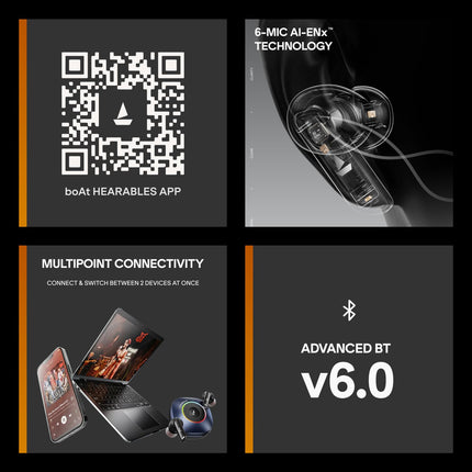 boAt 2026 Launch Nirvana Crown, SONIC ARC, LEDs, Haptic Feedback,50dB Hybrid ANC,Spatial Audio, 6 Mic ENx, App Support, v6.0 Bluetooth Earbuds, TWS Ear Buds Wireless Earphones with mic (Gunmetal Grey)