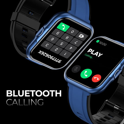 PLAYFIT DIAL3PRO, Full Touch Big 2'' IPS Display, Clear Bluetooth Calling, EBEL Watch Speaker, Multiple Exercise Modes, 24-Hour Heart Rate Monitor, IP68 Water Protection