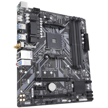 Gigabyte B450M DS3H WiFi (AM4/ AMD B450/ SATA 6GB/s/USB 3.1/ HDMI/WiFi/Bluetooth/AMD Motherboard)