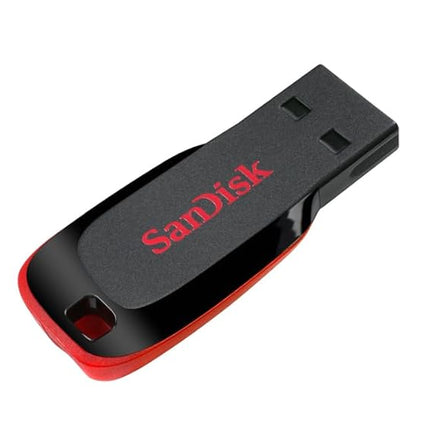 SANDISK Cruzer Blade 128GB, USB 2.0, Flash Drive, Pendrive, Red, 5Y Warranty (SDCZ50-128G-I35)