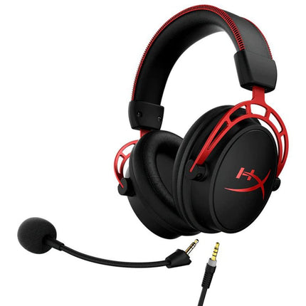 HyperX Cloud Alpha Over Ear Wired Headphones with Mic (Red)