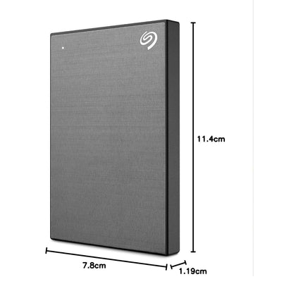 Seagate One Touch 1TB External HDD with Password Protection, USB, Space Gray, for Windows and Mac, with 3 yr Data Recovery Services (STKY1000404)