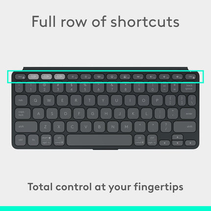 Logitech Keys-to-Go 2 Portable Bluetooth Keyboard for Tablet with Built-in Cover, Slim and Compact Wireless Keyboard for Windows, Android, Linux, iPad, iPhone, Mac - Unboxify