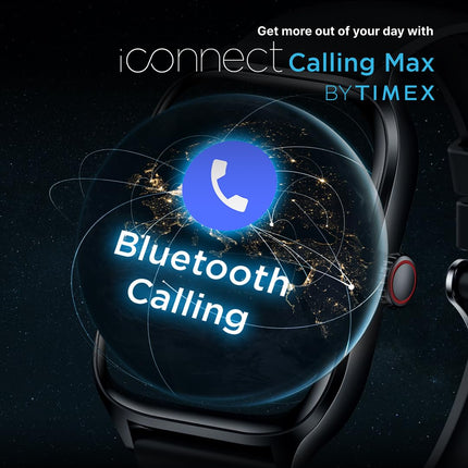 TIMEX iConnect Calling Max 2.01"(5.1cm) Display with Functional Crown and BT Calling Smartwatch for Unisex - TWIXW1300T