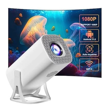 S40 HD Smart Portable Projector | 3500 Lumens Brightness | 180° Rotatable Projection | Compact Mini Design | Multiple Ports (HDMI/USB/AV)