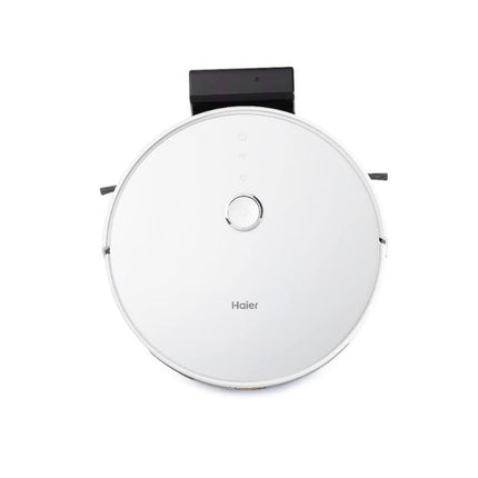 Haier Robot Vacuum Cleaner with Wet Mopping, 2-in-1 with App & Voice Control, Auto Recharge, Strong 2200 PA Suction, and Long Life 2600 Battery, 1.6 Hours, Silver