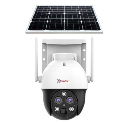 Trueview 4G Solar Security Camera | Wireless PTZ CCTV | 1296p Outdoor Waterproof Surveillance (4G Dual Lens Solar Mini Pan Tilt Camera) - Unboxify