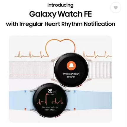 Samsung Galaxy Watch FE, 40mm BT, Sapphire Crystal Display, Sleep Coach, Fall Detection (BRAND NEW/SEALED)