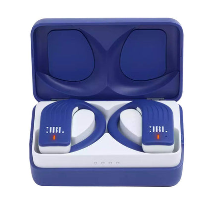 JBL Endurance Peak True Wireless in Ear Headphones with 28 Hours Playtime, Touch Controls, Stereo Calls & IPX7 Waterproof Design (Blue)