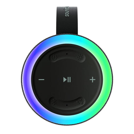 Soundcore by Anker Glow Portable Speaker with 30W 360° Sound, Synchronized Radiant Light, 18H Playback, Customizable Eq and Light Show, and Ip67 Waterproof - Black, Bluetooth