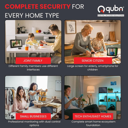 Quba Qdoor+ (Qeye WiFi Video Door Bell + QVIEW Portable Screen Combo) | 2MP 1080P HD Camera with 7 Inch Display, WiFi Control | Two Way Audio | Motion Sensor | Portable Screen | x2 Year Warranty
