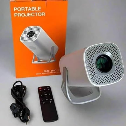 S40 HD Smart Portable Projector | 3500 Lumens Brightness | 180° Rotatable Projection | Compact Mini Design | Multiple Ports (HDMI/USB/AV)