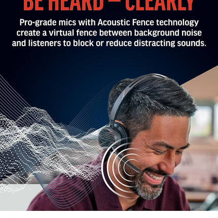 Poly (Plantronics) Voyager Focus 2 Wireless Headset, On-Ear w/Noise-canceling mic, ANC, 175 g, PC via BT700 Bluetooth Adapter/Smartphone via Bluetooth, Up to 25 Hours Talk time, Black-Grey, 8G113AA