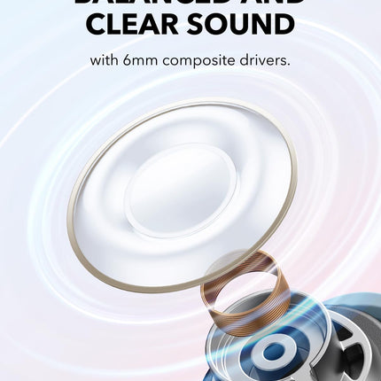 soundcore A30I By Anker,46Db Noise Cancelling in Ear Earbuds,Stylish Design,Lightweight Comfort,Clear Sound Super Clear and Powerful Bass,24H Playtime,Ip54,Fast Charge 10Min=120 Min,Bluetooth 5.4
