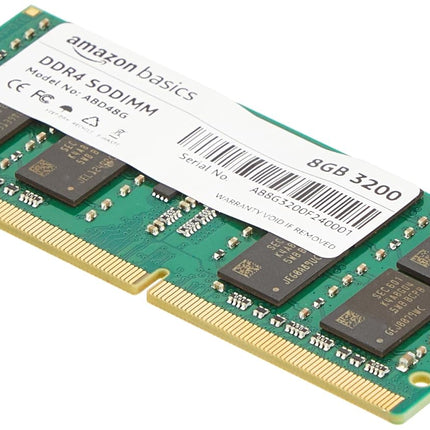 Amazon Basics DDR4 3200 MHz 8 GB Laptop RAM Memory |SO-DIMM Form Factor | High-Speed Performance | Energy Efficient | Easy Installation