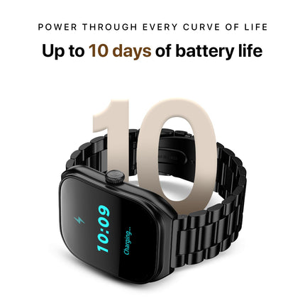 Noise Icon Arc 2.01" Immersive Curved Display Smartwatch, 10-Day Battery, 1ATM Water Resistant, Functional Crown, 100+ Sports Modes, Health Suite™, Voice Assistant, Built-in Games
