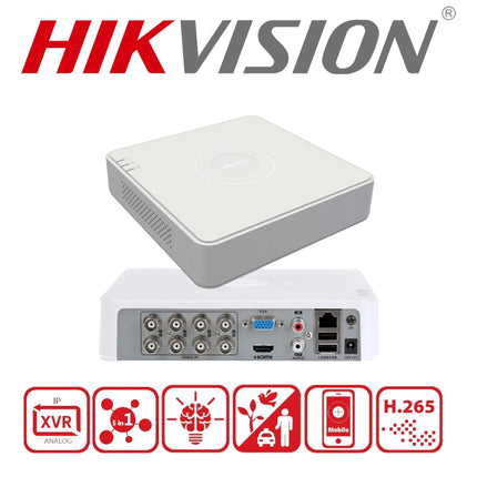 HIKVISION 8 Channel H.265 AcuSense DVR [iDS-7108HQHI-M1/S] Without Hard Disk Black