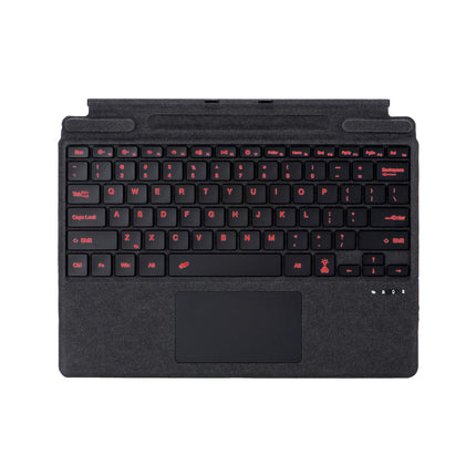 ProElite Keyboard for Microsoft Surface Pro 8/Pro 9/Pro 10/Pro 11/X, Detachable Wireless Bluetooth TouchPad Keyboard Surface Pro 8/9/10/11/X with Pencil Holder & Built-in 7-Colors Backlit, Black
