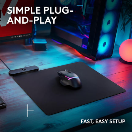 Logitech G POWERPLAY 2 Wireless Charging Mouse Pad (Without Mouse Coin Charger)
