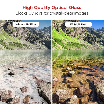 Kodak 77mm Pro Series Camera Lens UV Filter|16 Layer Multi Coating for DSLR Camera Lens|Protection from UV Rays, Dust & Scratches|Aluminum Lens Ring|Waterproof|Black