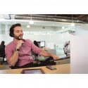 Poly by Plantronics - Voyager Focus UC with Charge Stand Bluetooth Dual-Ear (Stereo) On Ear Headset with Boom Mic - USB-A PC/Mac Compatible - Active Noise Canceling- Black