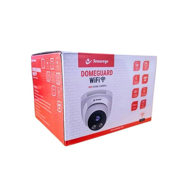 Secureye Dome Guard Wifi  Camera – Smart Security Camera Wifi 3mp CCTV Dome Camera for Home | Shop | Office | Farm | Construction Site | Sim Based Camera (Wifi Based 3MP 1296p HD with 4 IR LED)
