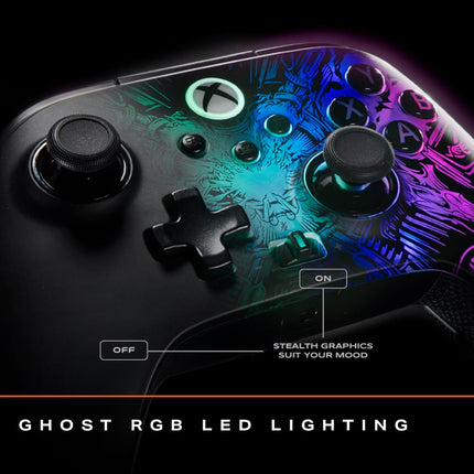 PowerA FUSION Pro Wireless Gaming Controller with Lumectra for Xbox Series X/S, Xbox One, PC, Windows 10/11 with Ghost RGB LED Lighting, Black (Officially Licensed)