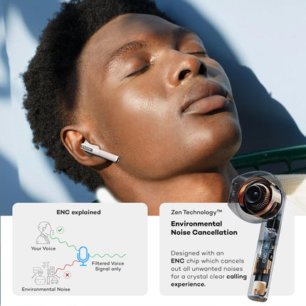Boult Audio Newly Launched Airbass Powerpods Tws Featherweight Bluetooth Truly Wireless In Ear Earbuds With Mic, 20H Playtime With Zen Technology Enc, Fast Charging Type-C Ipx5 Water Resistant (Black)