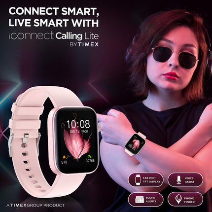 TIMEX iConnect Calling Lite 1.83"(4.6cm) Display and BT Calling Smartwatch for Unisex