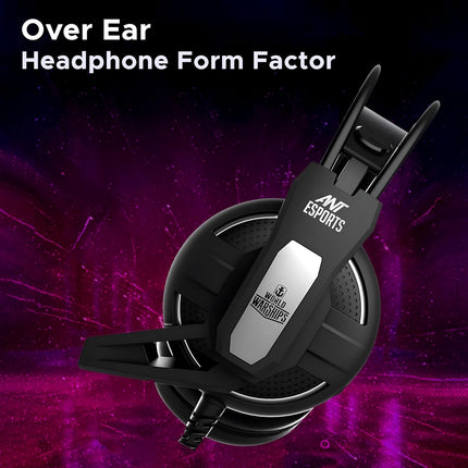 Ant Esports H520W Smartchoice Gaming Headset with Mic, Wired 3.5mm Over-Ear, 50mm Bass Drivers, Noise Isolating, Lightweight Comfort, Multi-Platform (PC/PS4/Xbox/Switch/Mobile), Black - Unboxify