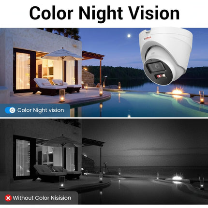 CP Plus 4MP Dual Light Dome Indoor IP Camera | Full HD 2688×1520 | Dual Light Night Vision (IR + Warm Light 30m) | Built-in Mic & Speaker | PoE, IP67 Weatherproof [CP-UNC-DA41L3B-D-LQ]