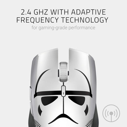 Razer Atheris Ambidextrous Wireless Mouse: 7200 DPI Optical Sensor - 350 Hr Battery Life - USB Wireless Receiver & Bluetooth Connection - Stormtrooper Limited Edition, Star Wars Limited Edition
