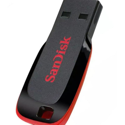 SANDISK Cruzer Blade 128GB, USB 2.0, Flash Drive, Pendrive, Red, 5Y Warranty (SDCZ50-128G-I35)