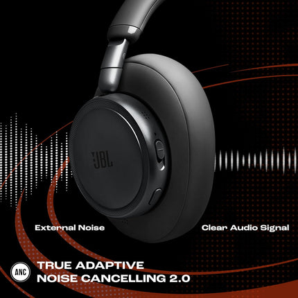 JBL New Live 780NC, Advanced Noise Cancellation 2.0 Wireless Headphones, Latest Technology (BT 6.0, Auracast, Hi-Res, LDAC, Spatial Sound, 6-mic, AI-Trained Algo) 80H Battery