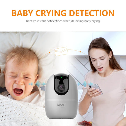 Imou 360° 1080P Full HD Security Camera, Human Detection, Motion Tracking, 2-Way Audio, Night Vision, Dome Camera with WiFi & Ethernet Connection, Alexa Google Assistant, Up to 256GB SD Card Support - Unboxify