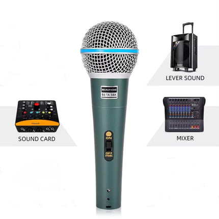 Hybite Beta-58A Dynamic Cardioid XLR Microphone, Pack of 1