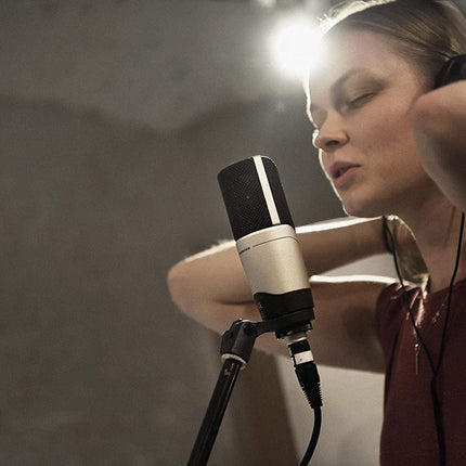 Sennheiser Mk 4 Large Diaphragm Condenser Xlr Microphone| True Condenser Capsule | Low Self-Noise | 20Hz 20Khz | Ideal For Vocals, Instruments, Voice Over & Broadcast Applications