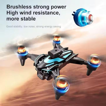 K12 Max RC Drone Professional Aerial Photography Aircraft Three-Camera Obstacle Avoidance Foldable Quadcopter Toy Gift Drone (REFURBISHED)
