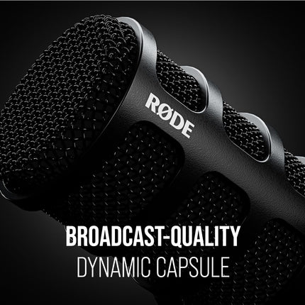 Rode Podmic USB Versatile Dynamic Broadcast Microphone with XLR and USB Connectivity for Podcasting, Streaming, Gaming, Music-Making and Content Creation